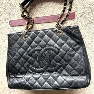 Authentic Chanel black tote Bag